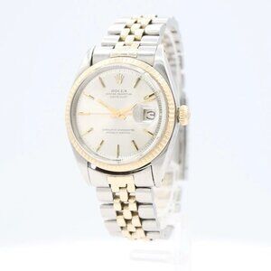 Vintage 36mm 1969 Rolex 1601 Datejust Men's Automatic Wristwatch Steel & 14k